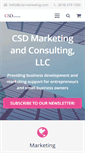 Mobile Screenshot of csd-marketing.com